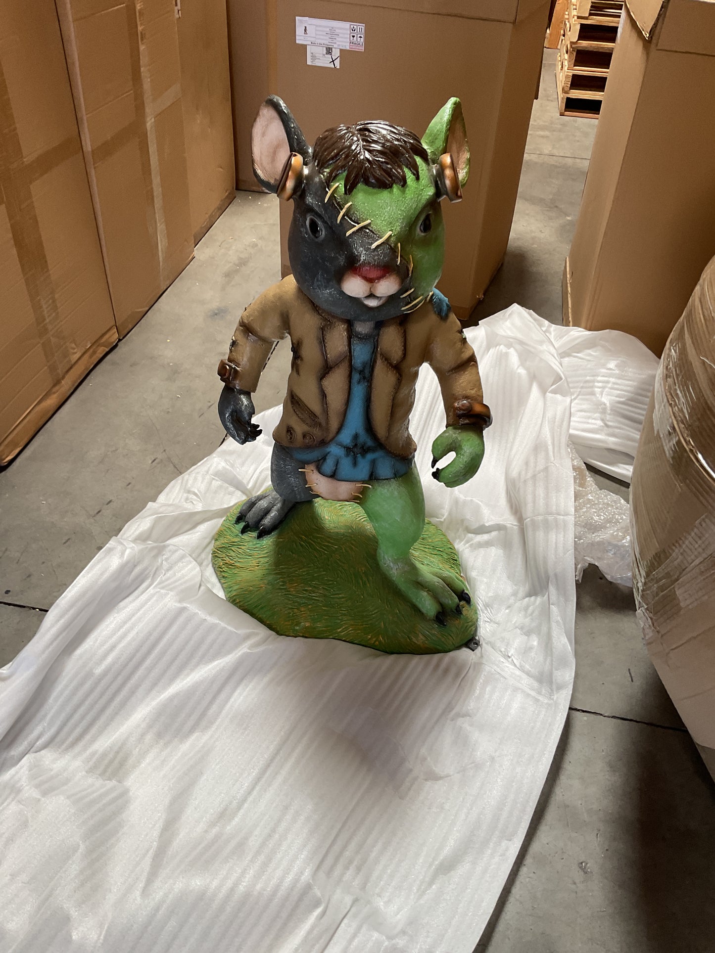 Mouse Frankenstein Costume Over Sized Statue