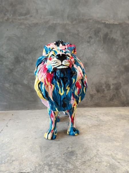 Pop King Lion Life Size Statue