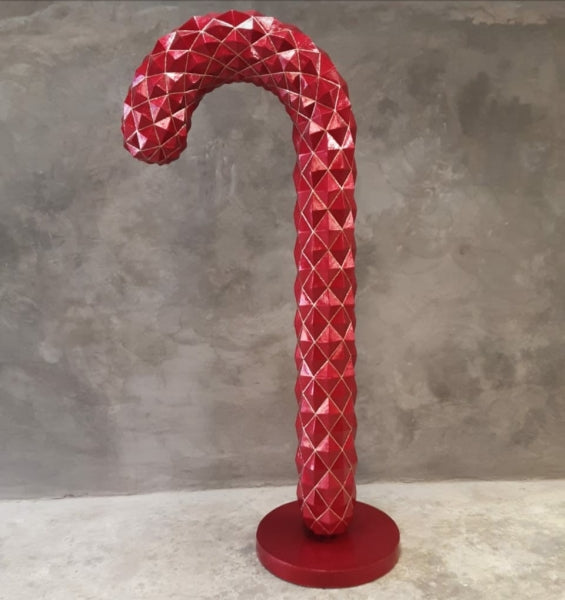 Diamond Candy Cane Life Size Statue