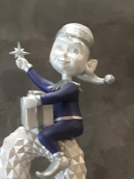 Diamond Candy Cane with Elf Life Size Statue