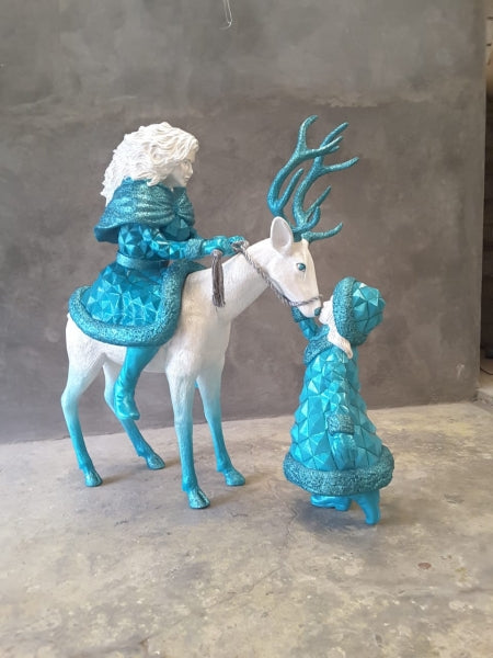 Diamond Snow Queen Life Size Statue