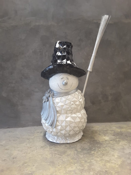 Diamond Snowman Life Size Statue