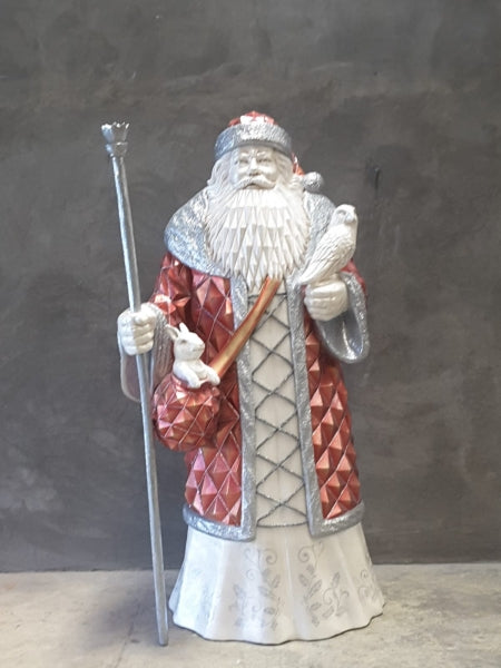 Diamond Mystic Santa Life Size Statue