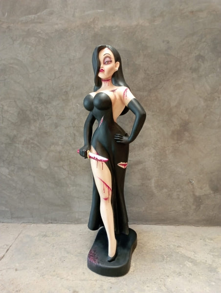 Scary Jessica with Knife Life Size Statue