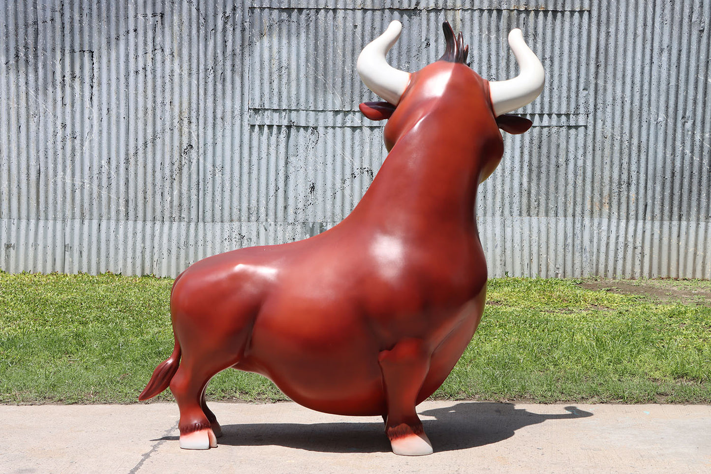 Comic Bull Life Size Statue
