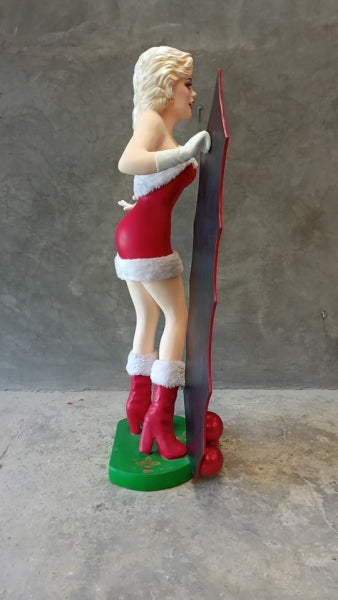 Santa Actress Life Size Statue