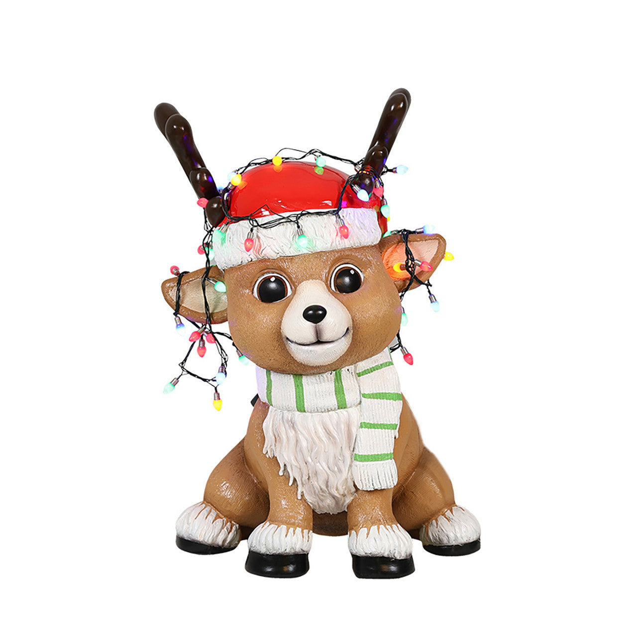 Baby Deer with Lights Life Size Statue