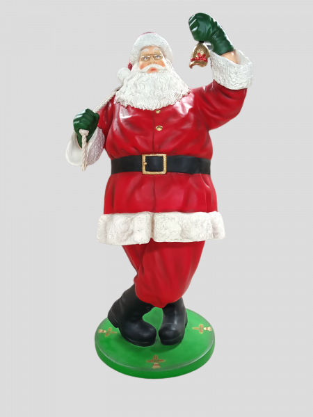 Santa Claus with Beard Life Size Statue