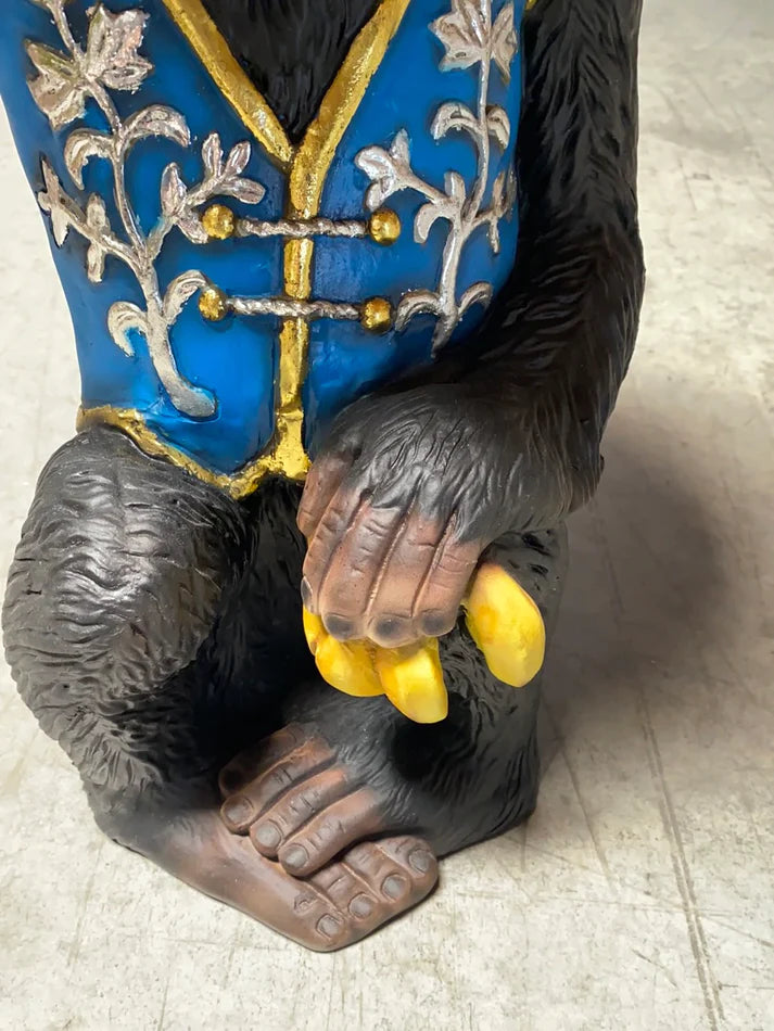 Circus Monkey Table Life Size Statue