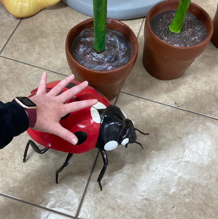 Lady Bug Over Sized Statue