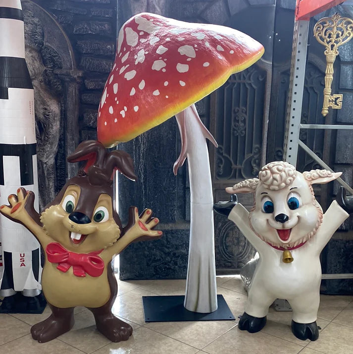 Parasol Mushroom Over Sized Statue
