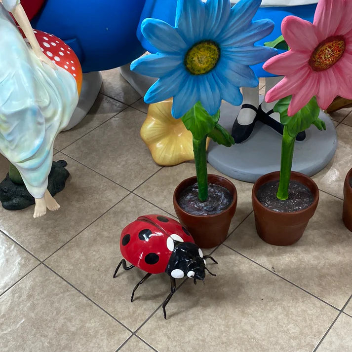 Lady Bug Over Sized Statue