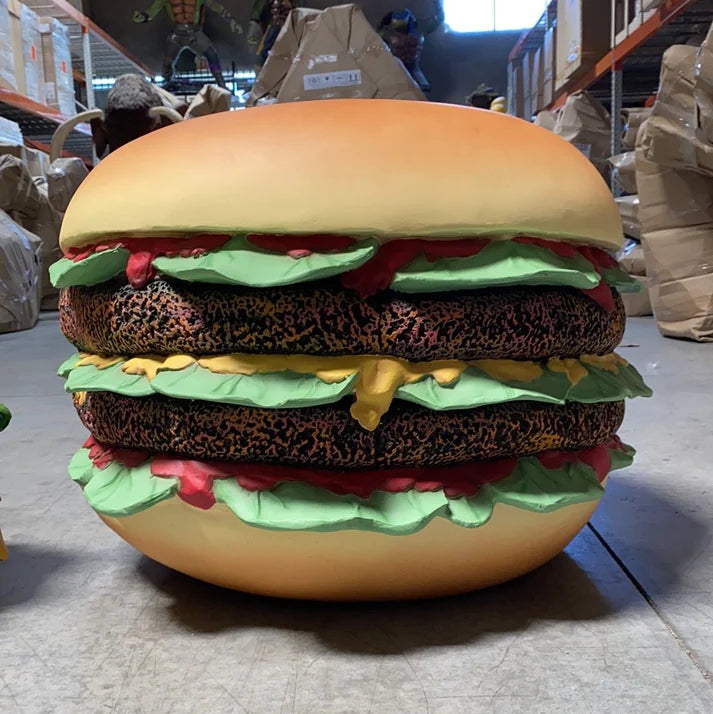 Cheeseburger Over Sized Statue