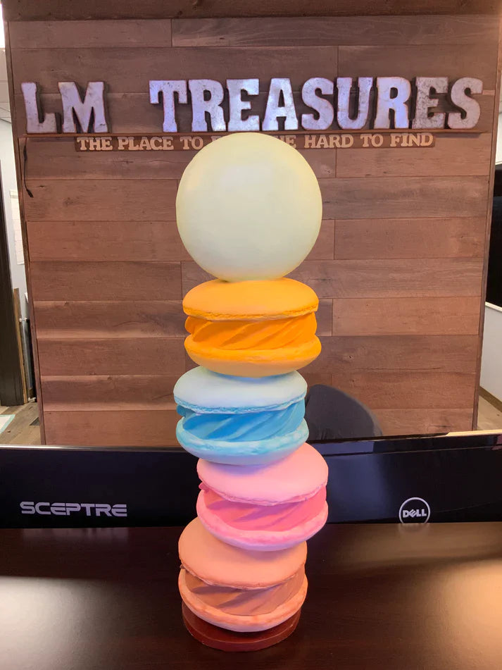 Stacked Macaroons Over Sized Statue