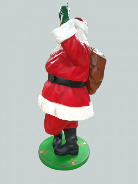 Santa Claus with Beard Life Size Statue