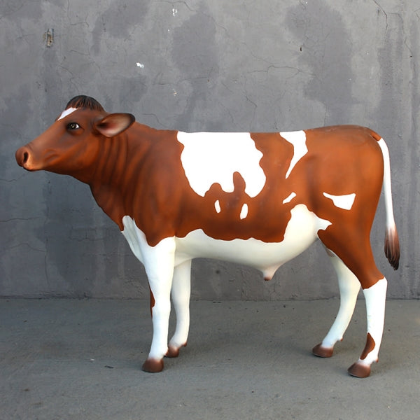 Guernsey Cow Life Size Statue