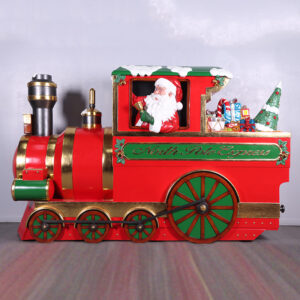 North Pole Express Locomotive Life Size Statue