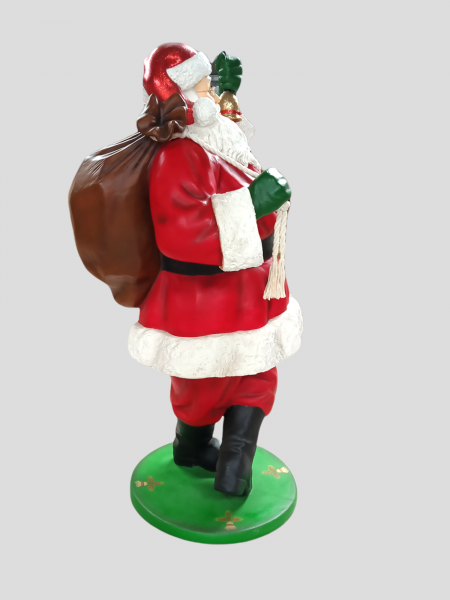 Santa Claus with Beard Life Size Statue