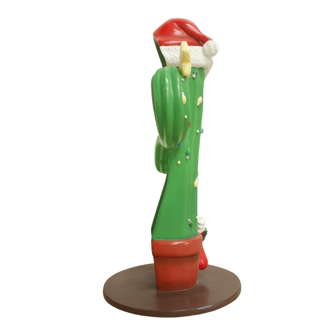 Christmas Cactus Photo Op Statue