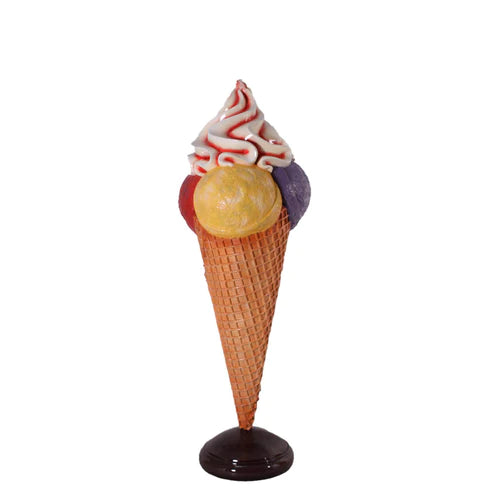 Large Three Scoop Ice Cream Statue