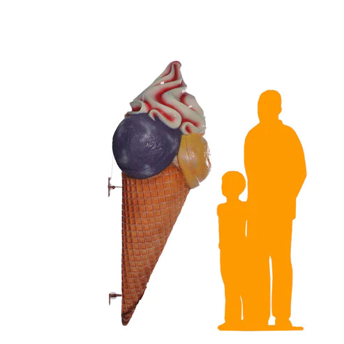 Large Three Scoop Ice Cream Statue