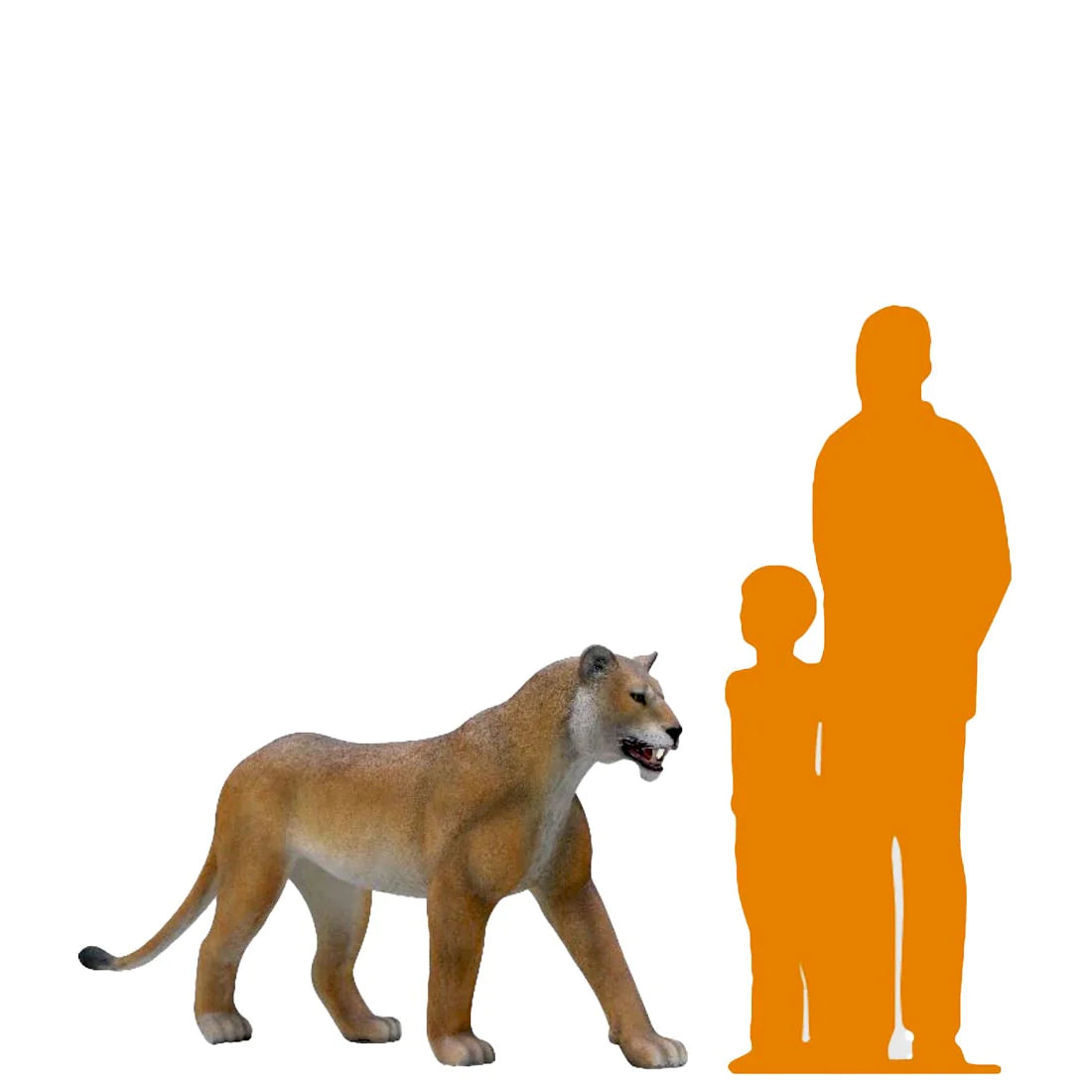 Lioness Walking Life Size Statue