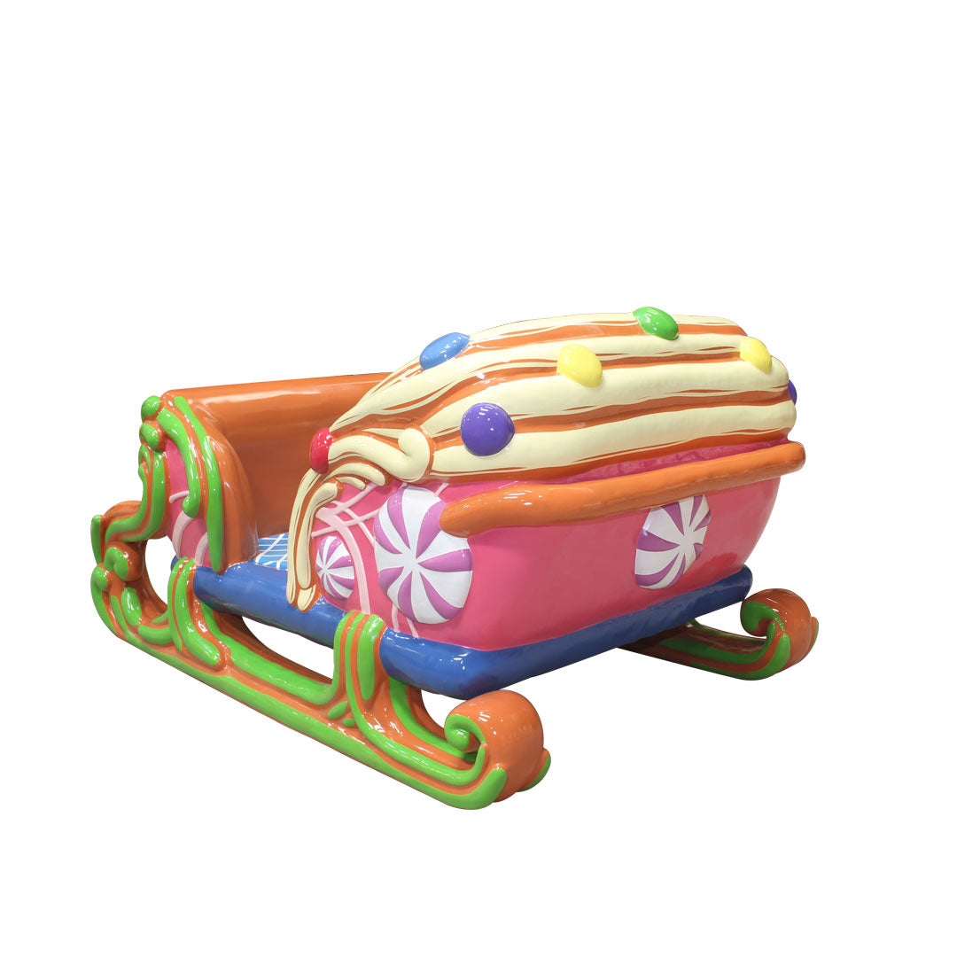 Candy Sleigh Over Sized Statue