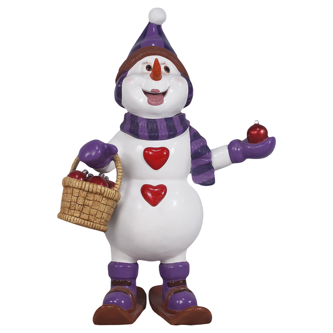 Snowman Sweetheart Over Sized Statue
