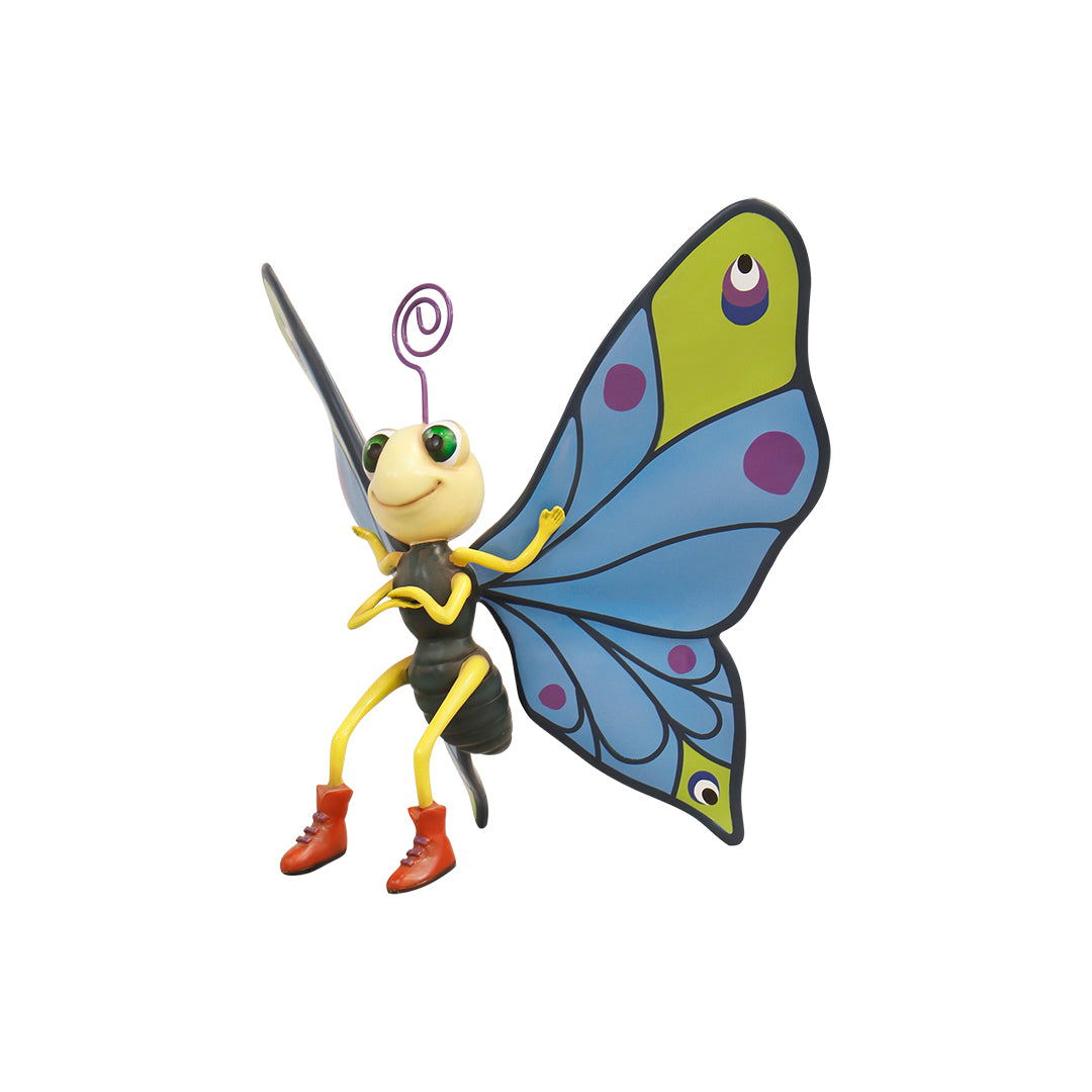 Comic Butterfly Arms Crossed Over Sized Statue