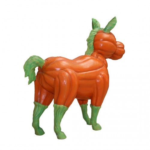 Pumpkin Horse Light Over Sized Statue
