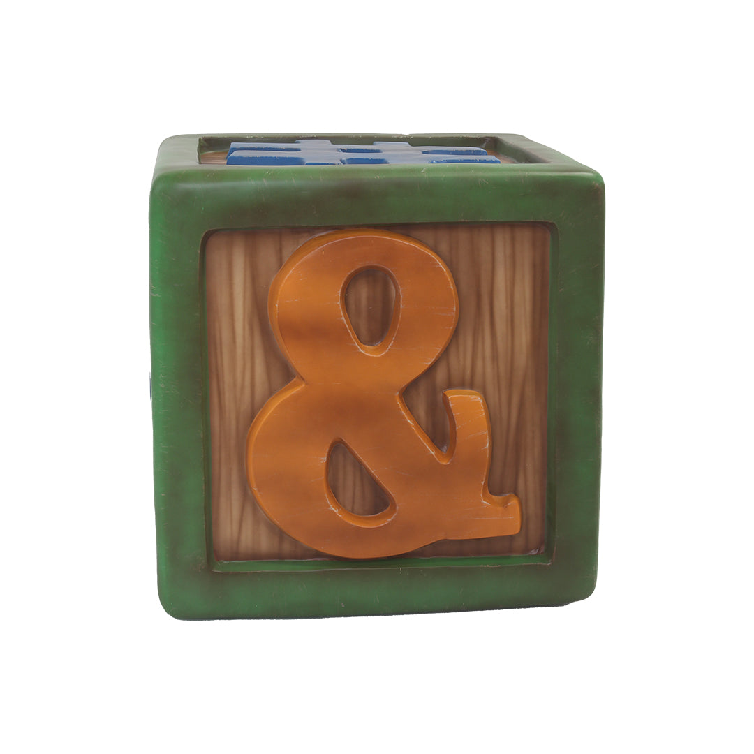 Letter Block Sides #,!,?,-,&,@ Over Sized Statue