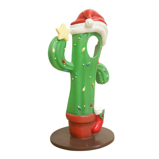 Christmas Cactus Photo Op Statue