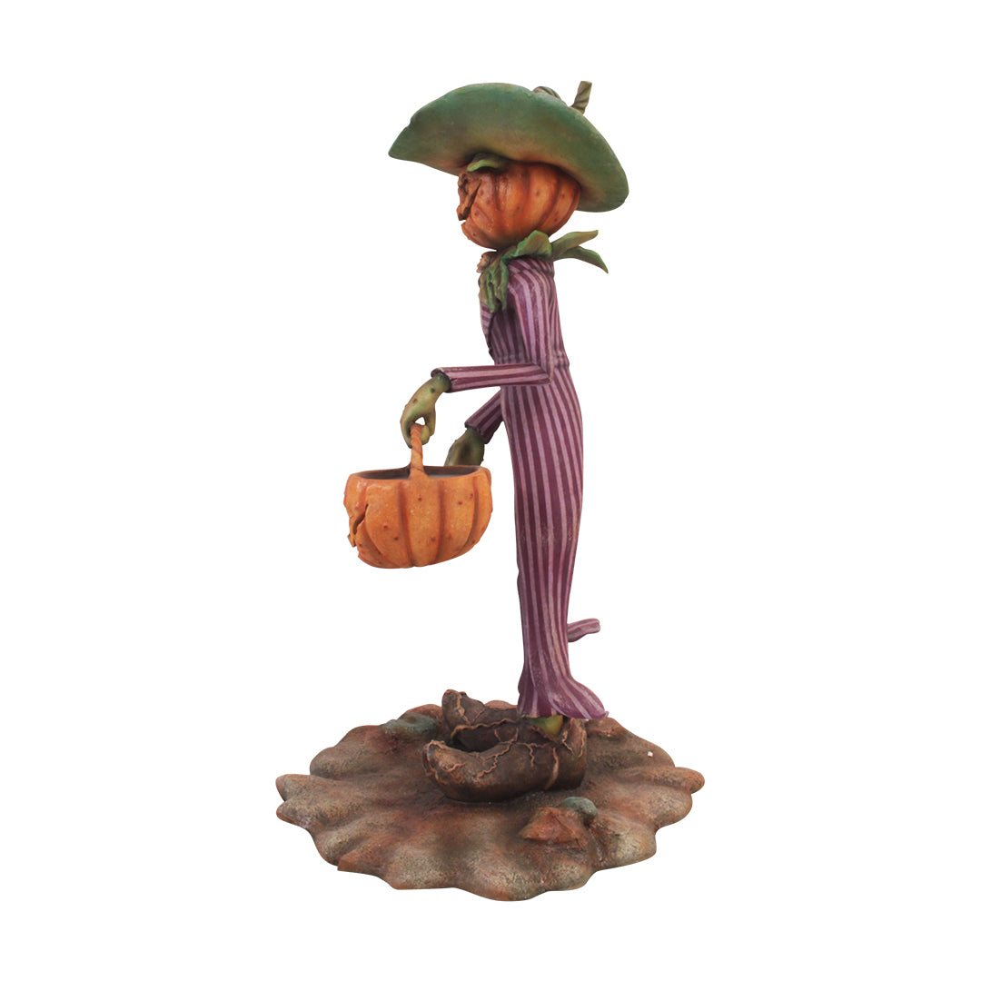 Pumpkin Head Mr. Spooky Trick Or Treat Life Size Statue