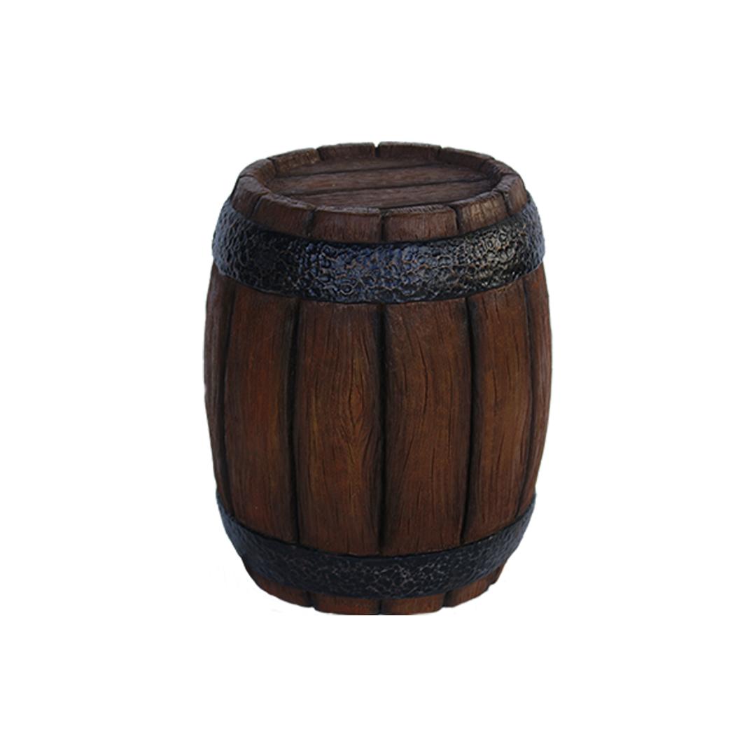 Barrel Wood Finish Statue