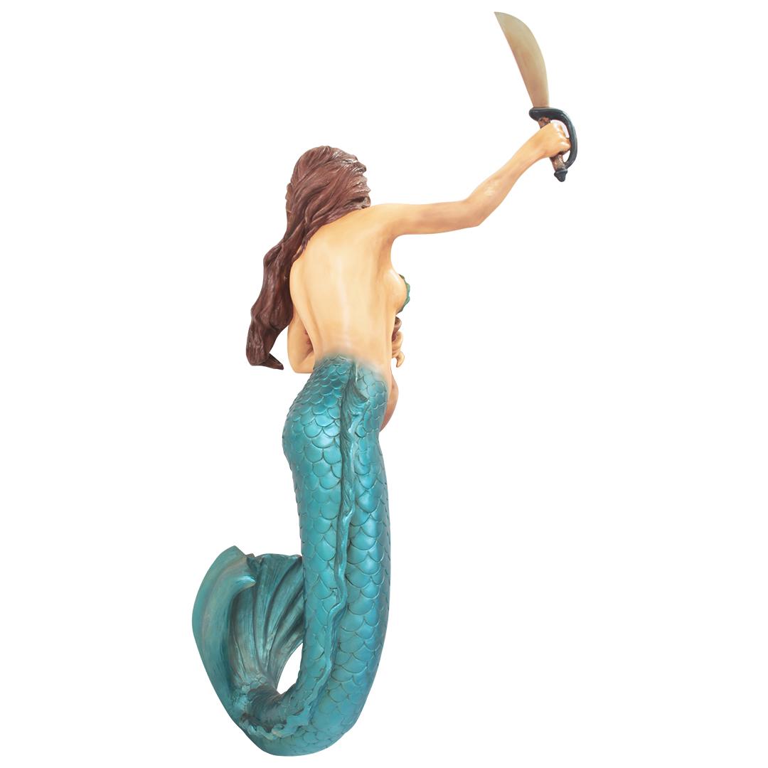 Mermaid Warrior Life Size Statue