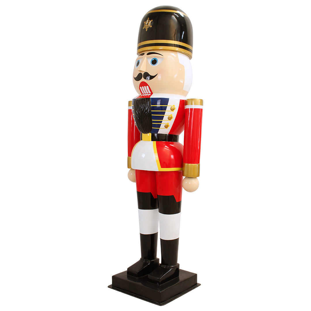 Nutcracker Standing Round Hat Life Size Statue