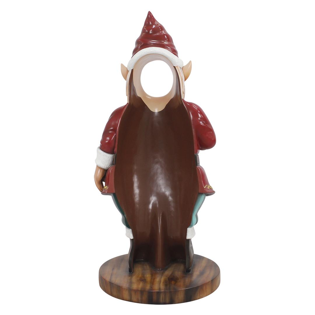 Gnome With Lantern Photo Op Statue