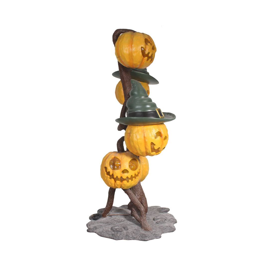 Pumpkin Lantern Tree Over Sized Statue