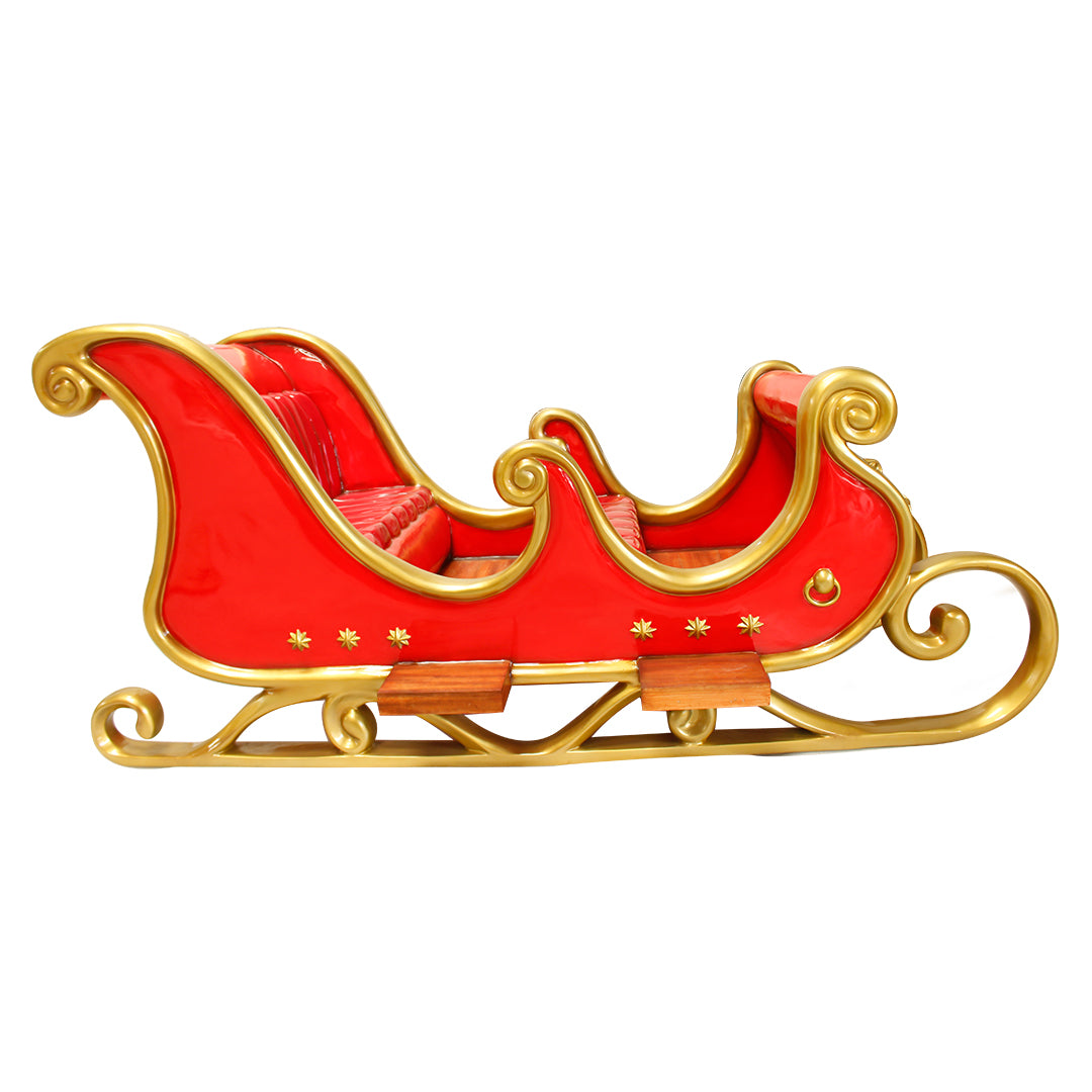 Santa Sleigh 4 Seater Life Size Statue