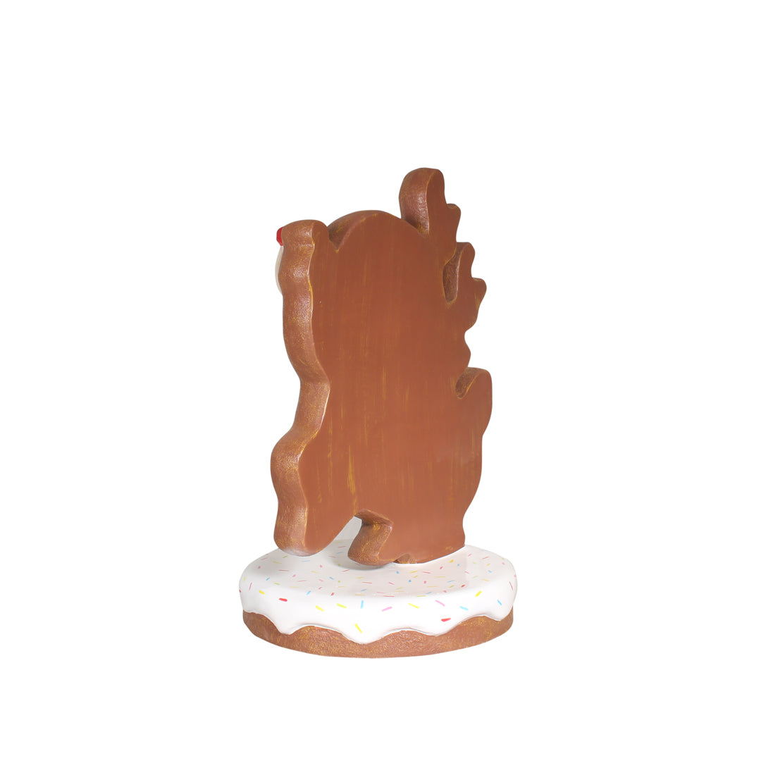 Gingerbread Reindeer Rudolph Over Sized Statue
