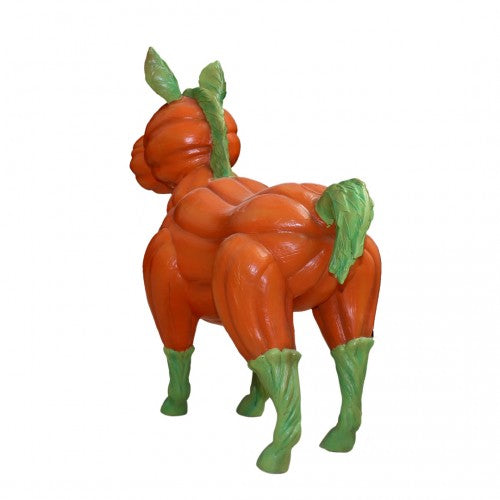 Pumpkin Horse Light Over Sized Statue