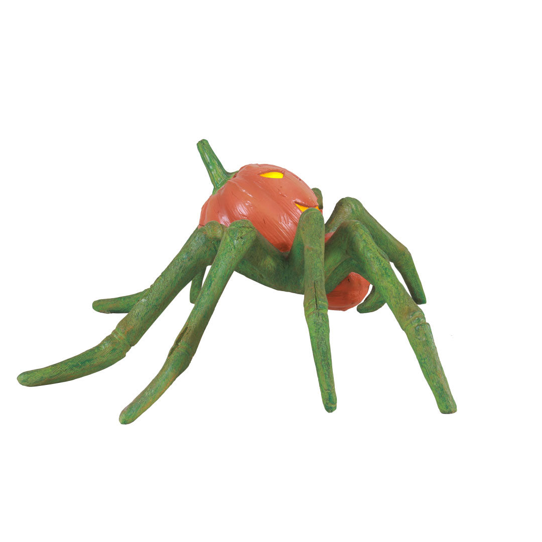Pumpkin Spider Light Over Sized Statue
