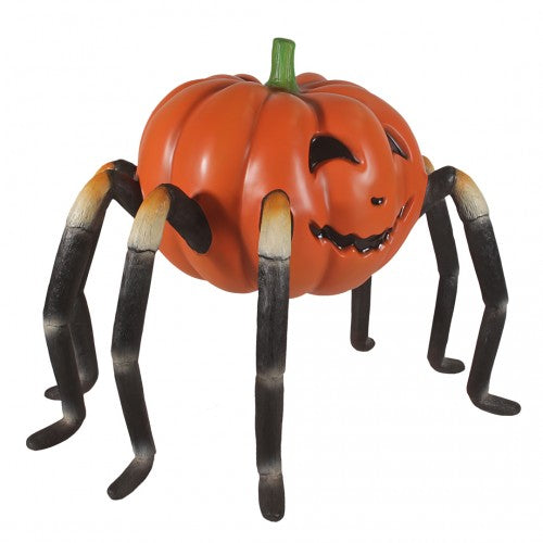 Pumpkin Head Spider Over Sized Statue