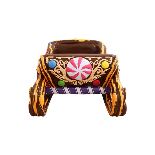 Chocolate Candy Sleigh 2 Seater Over Sized Statue