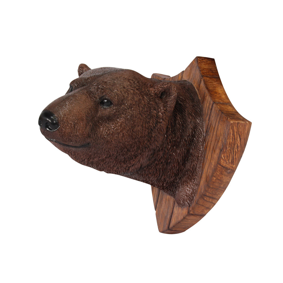 Wall Decor Grizzly Bear Trophy Head Life Size Statue