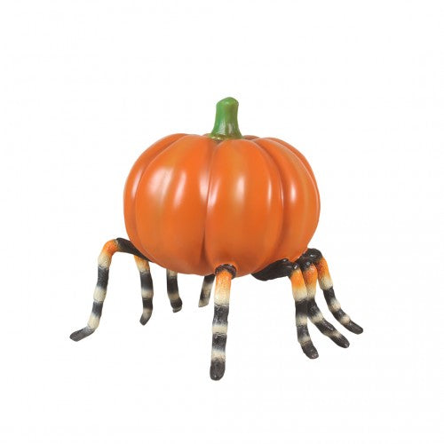 Pumpkin Head Spider Over Sized Statue