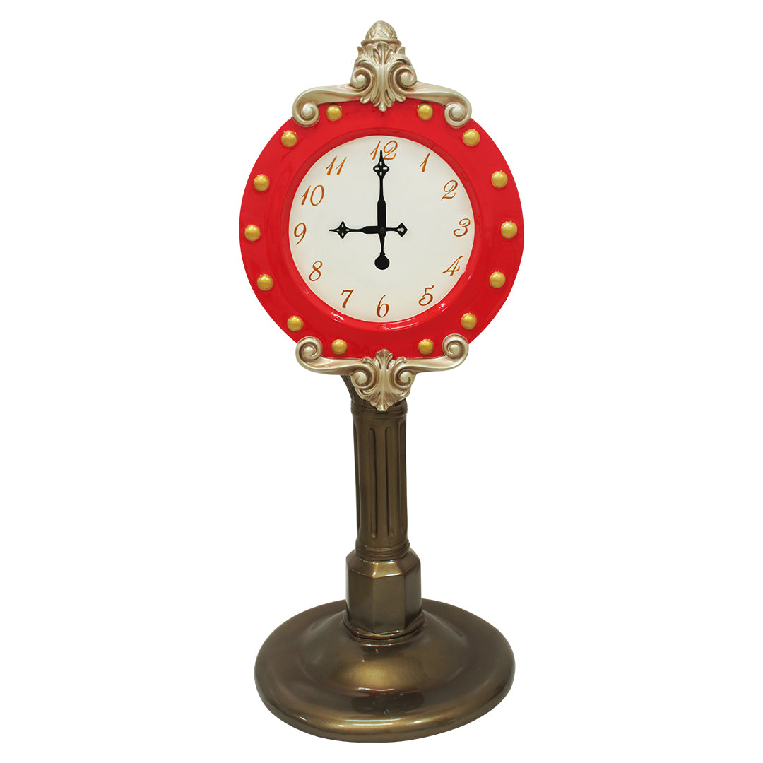 Santa Clock Life Size Statue
