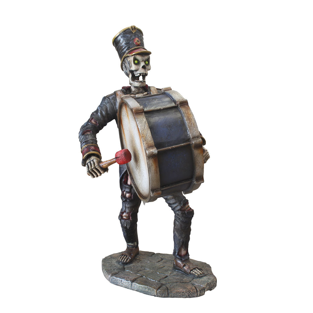 Skeleton Undead Drummer Life Size Statue