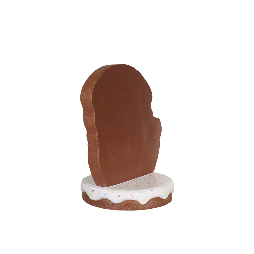 Gingerbread Dog Pug Over Sized Statue
