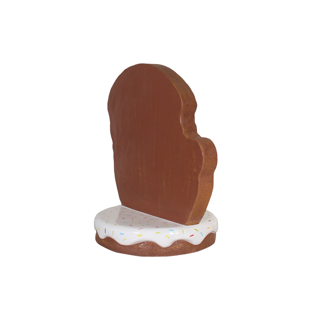 Gingerbread Dog Pug Over Sized Statue